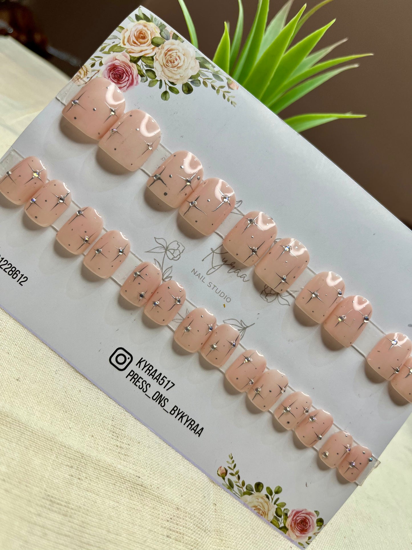 Nude Glossy Press-On Nails