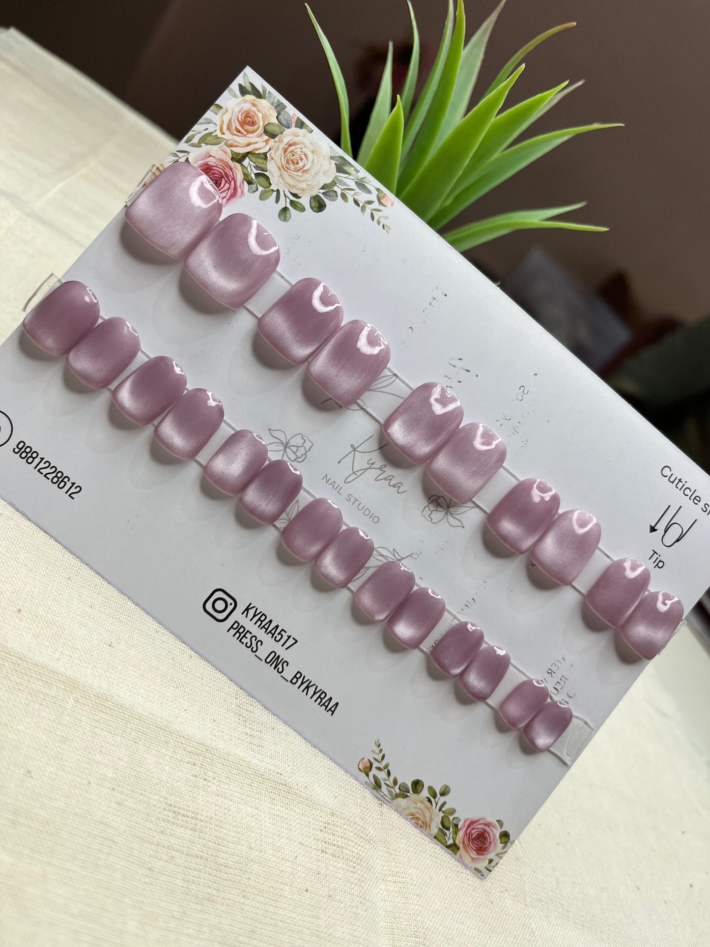 Nude Glossy Press-On Nails