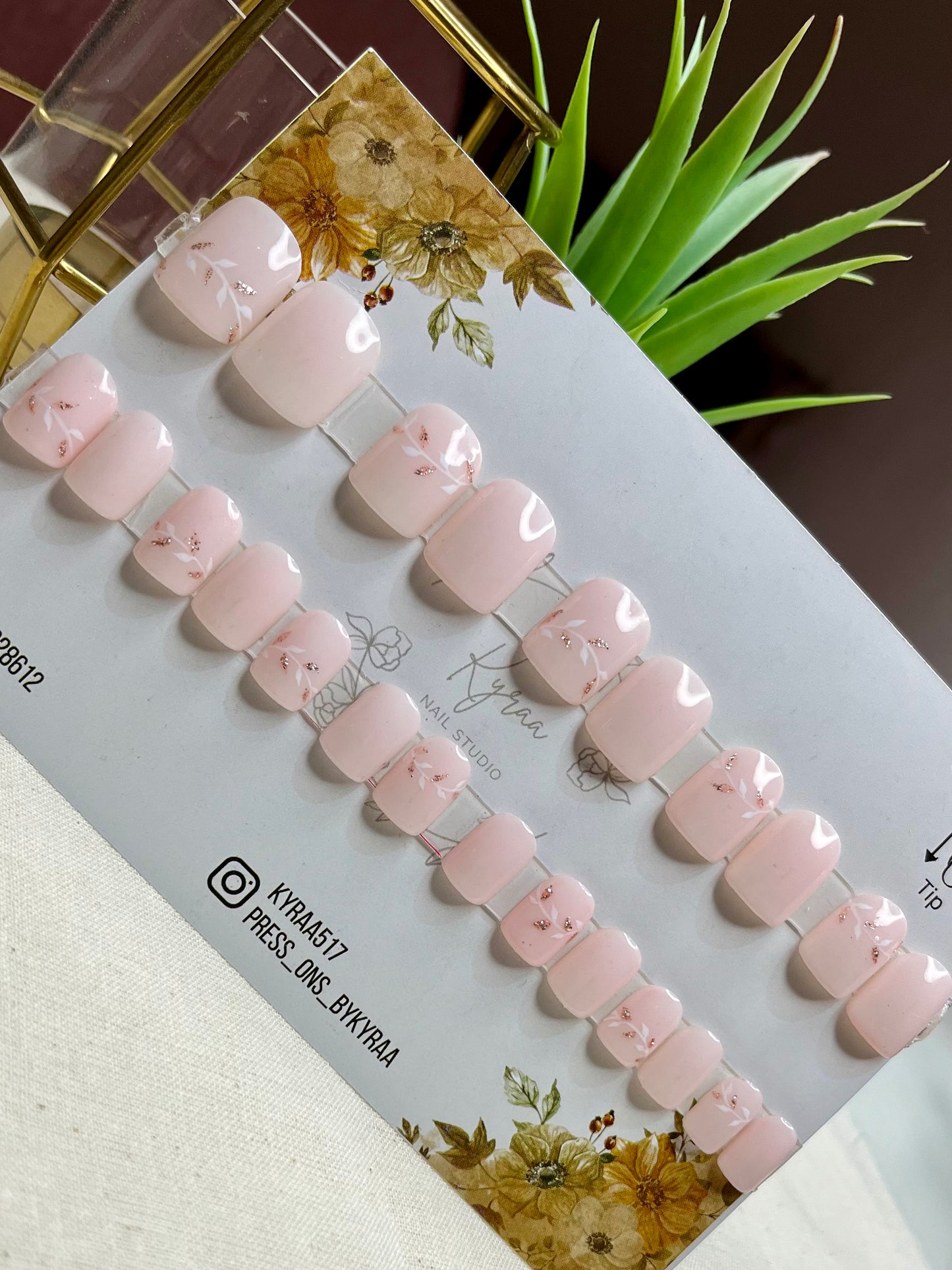 Nude Glossy Press-On Nails