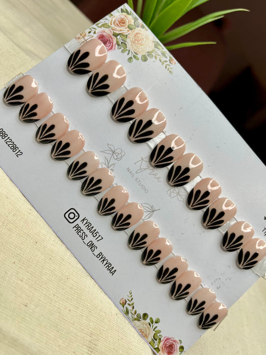 Nude Glossy Press-On Nails