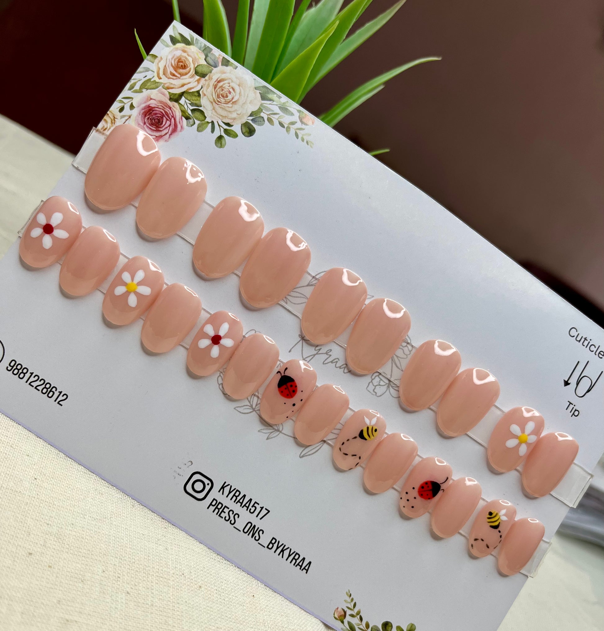 Nude Glossy Press-On Nails