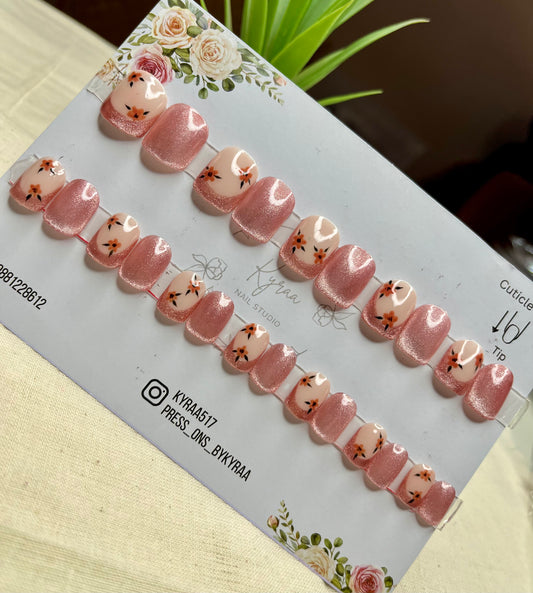 Nude Glossy Press-On Nails
