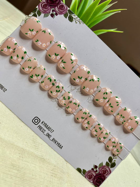 Nude Glossy Press-On Nails