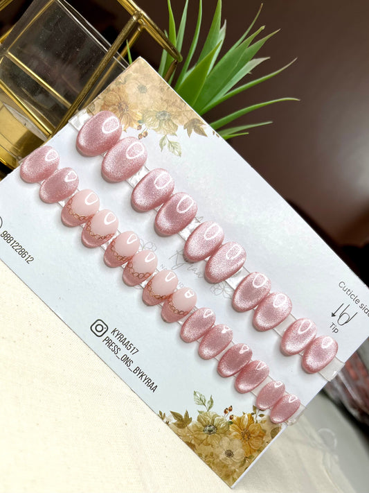 Nude Glossy Press-On Nails