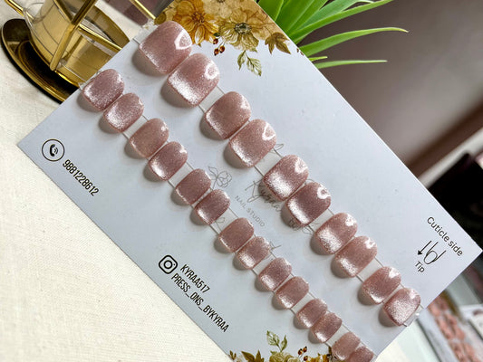 Nude Glossy Press-On Nails