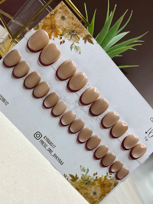 Nude Glossy Press-On Nails