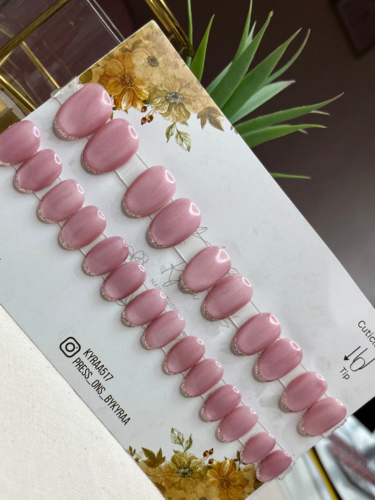 Nude Glossy Press-On Nails