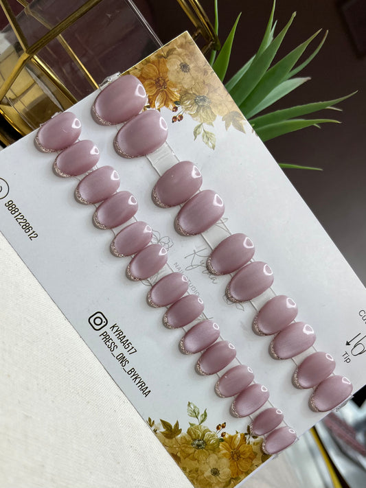 Nude Glossy Press-On Nails