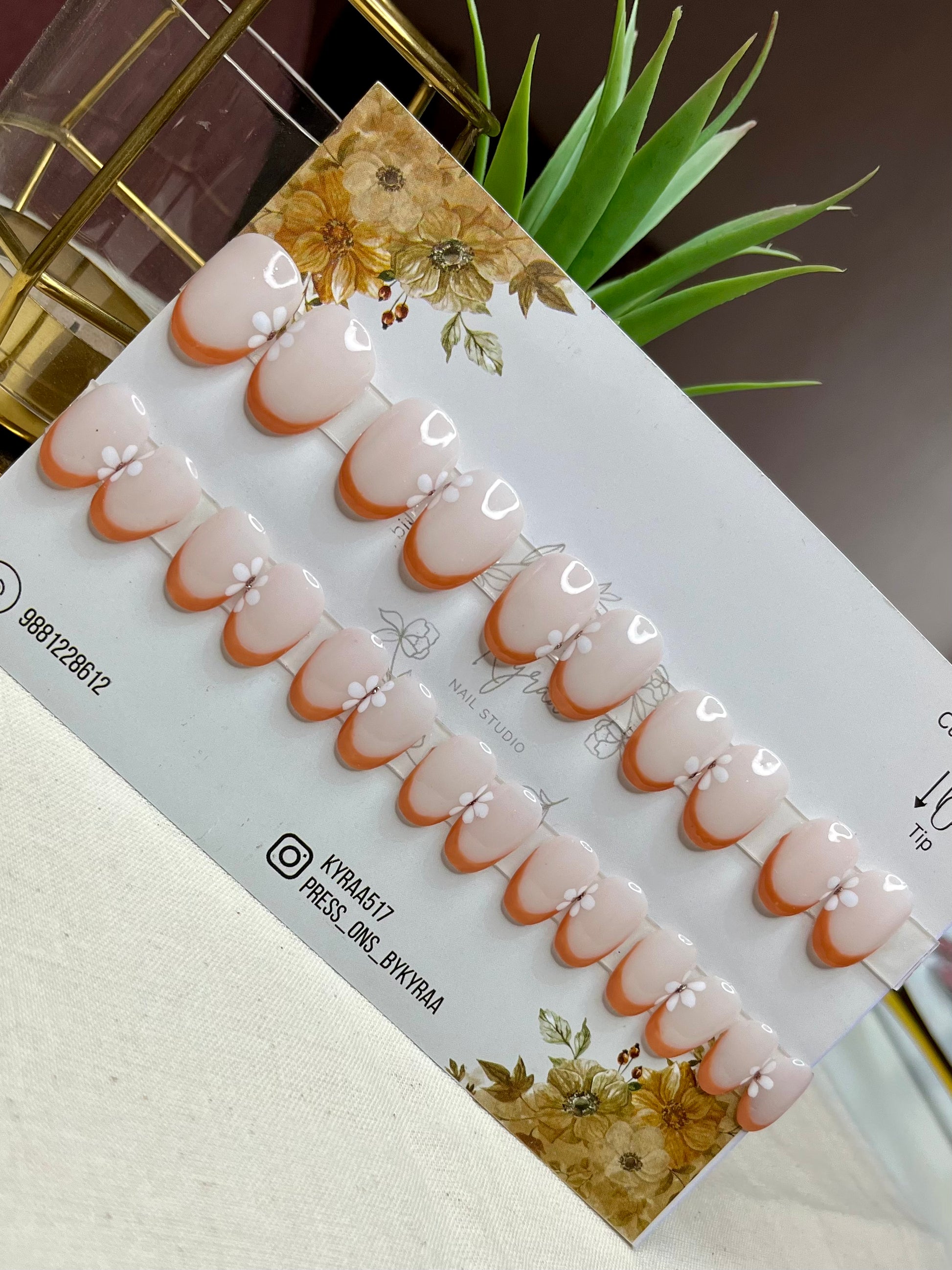 Nude Glossy Press-On Nails