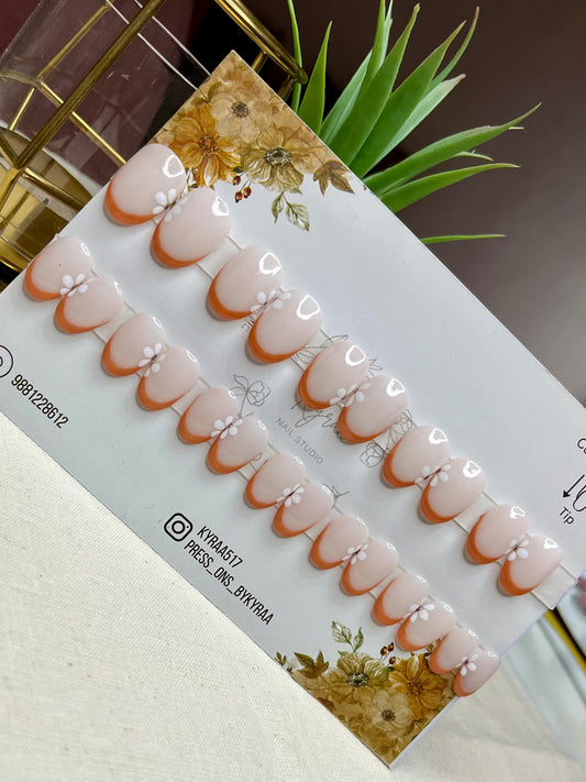 Nude Glossy Press-On Nails