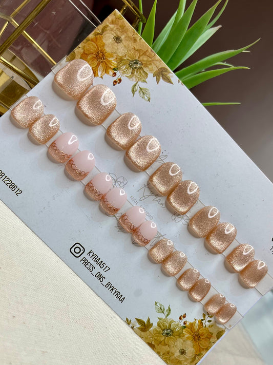 Nude Glossy Press-On Nails