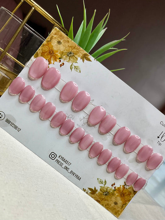 Nude Glossy Press-On Nails
