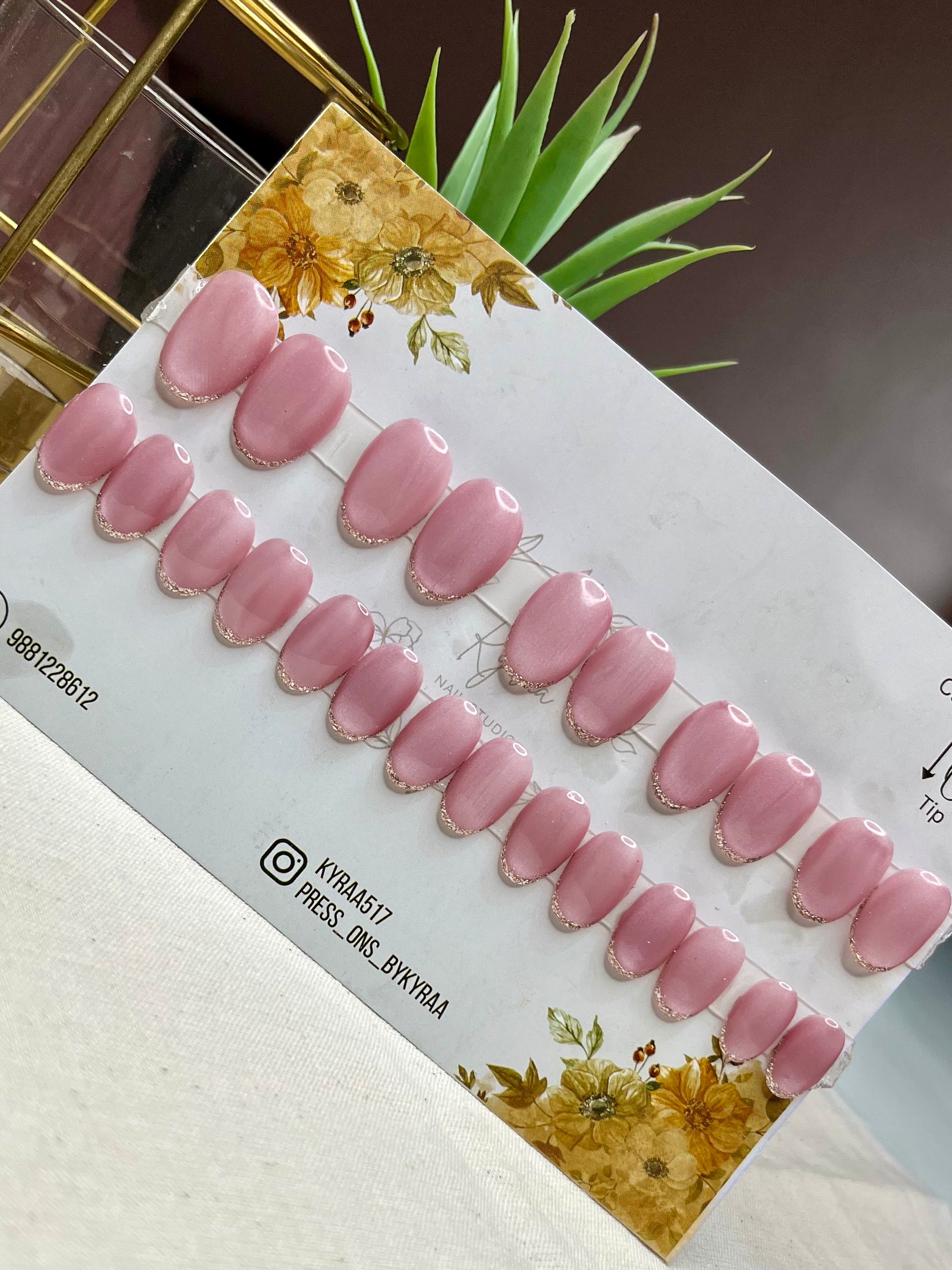 Nude Glossy Press-On Nails